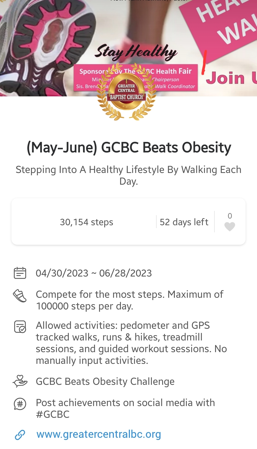 Health Walk May-June 2023