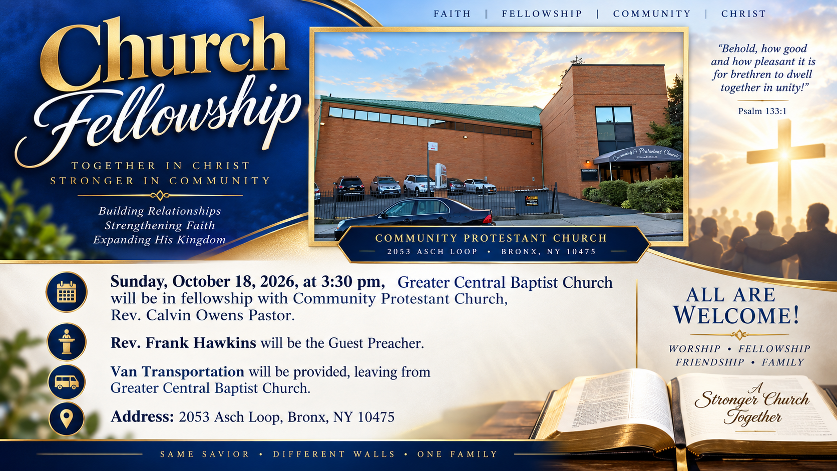 Church Fellowship Community Protestant