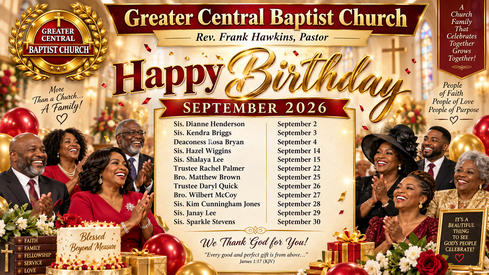 Sept 2026 Birthdays